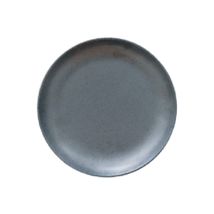 Hoover Black Stone Deep Round Plate Melamine 11“ 8 1/2“ - 8”1/2