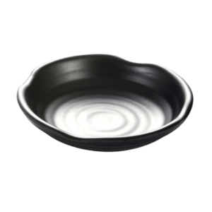 Hoover Melamine Matt Black Stripe Bowl